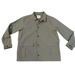 Snow Peak Pe/Co Weather Jacket - Grey/Khaki Size Large